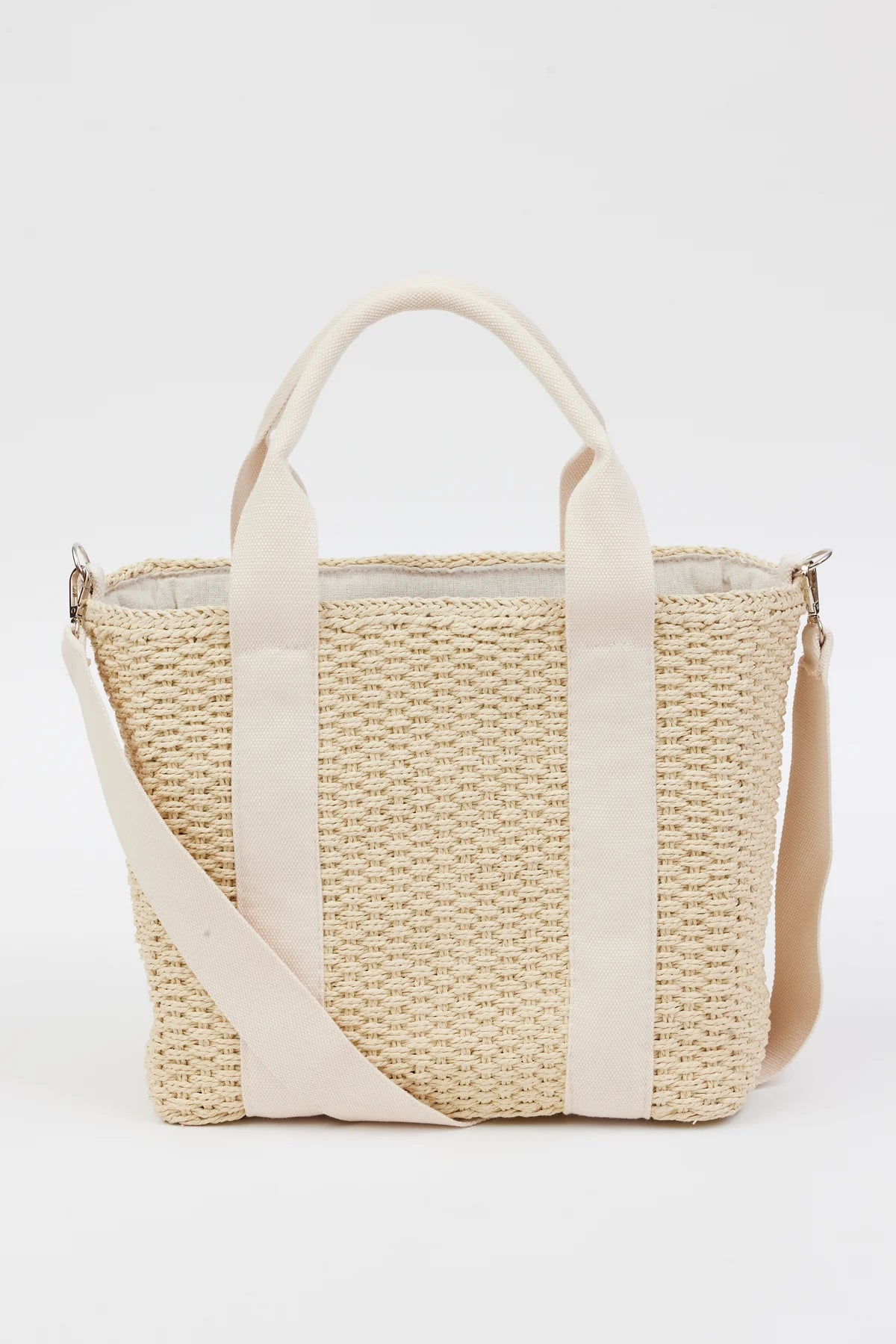 MODERN STRAW COOLER TOTE