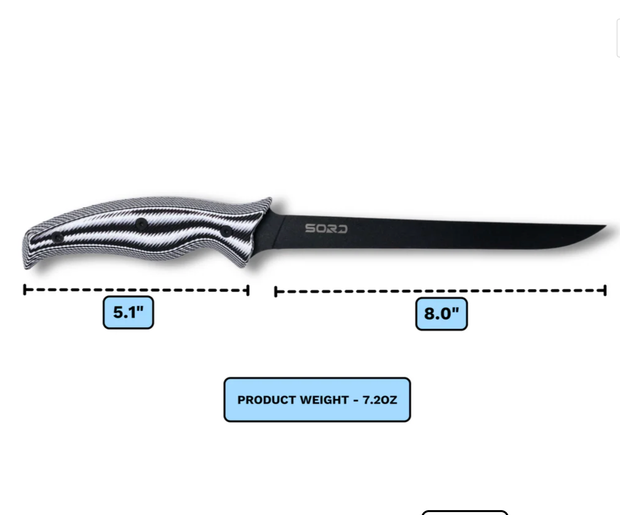 8" Fillet Knife - Medium Flex
