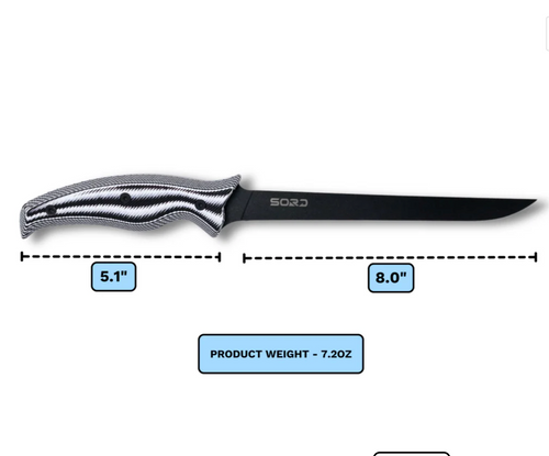 8" Fillet Knife - Medium Flex