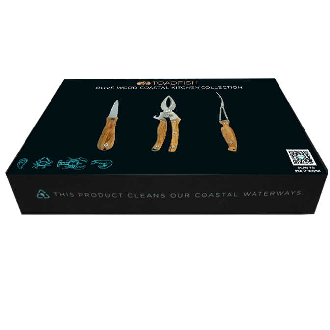 Wood Gift Set - Crabcutter-shrimp-tool-oyster Kn