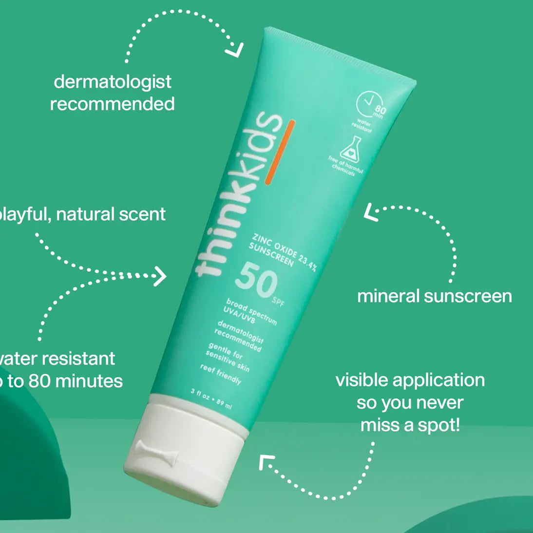 Think Kids Spf 50 Sunscreen 6 Oz