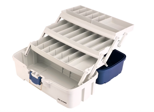 Farris Brothers 1-Tray Tackle Box Blue/White – Bay Break Fairhope
