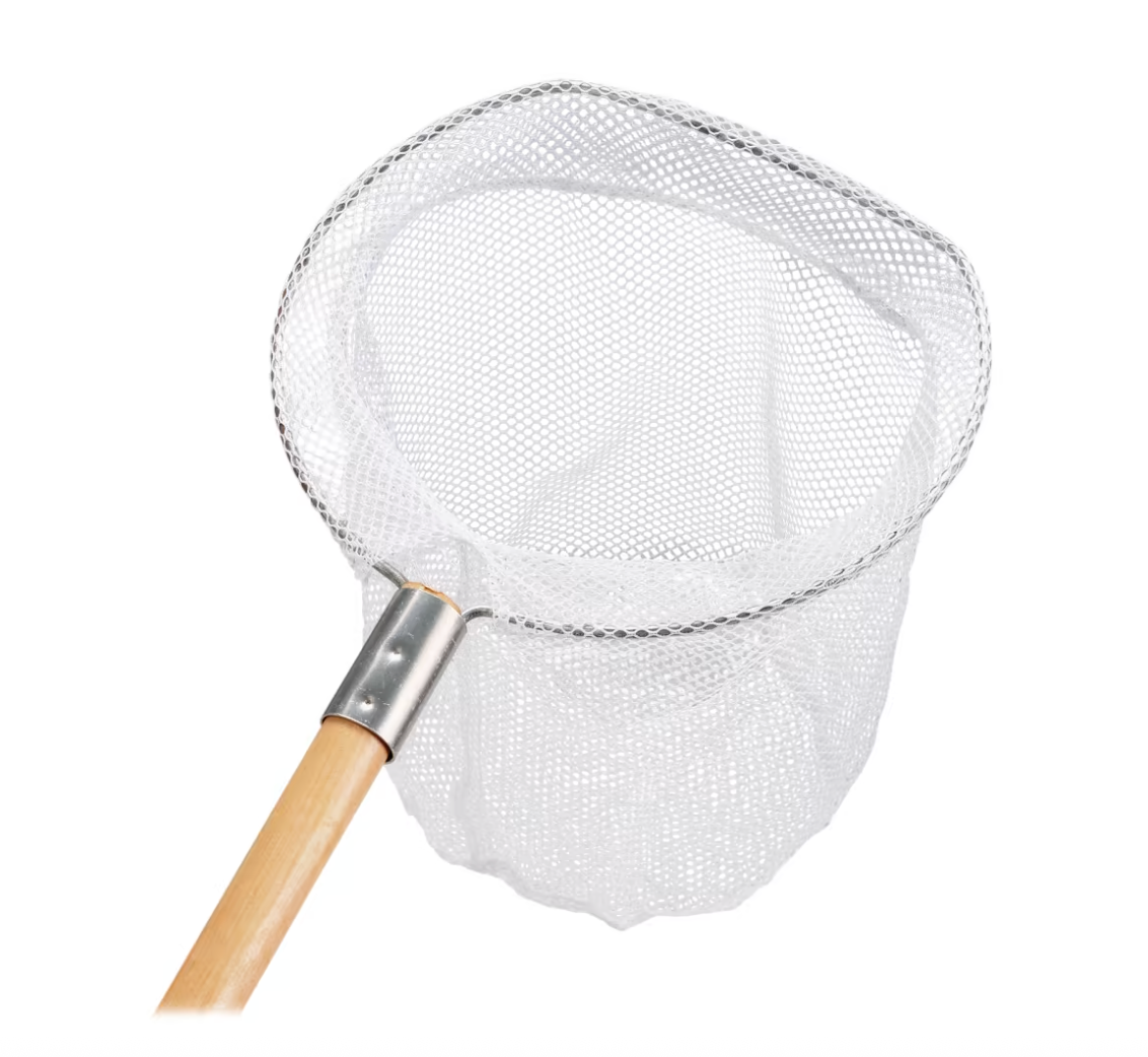Wood Baitwell Net 7in x 8in - 26in Handle