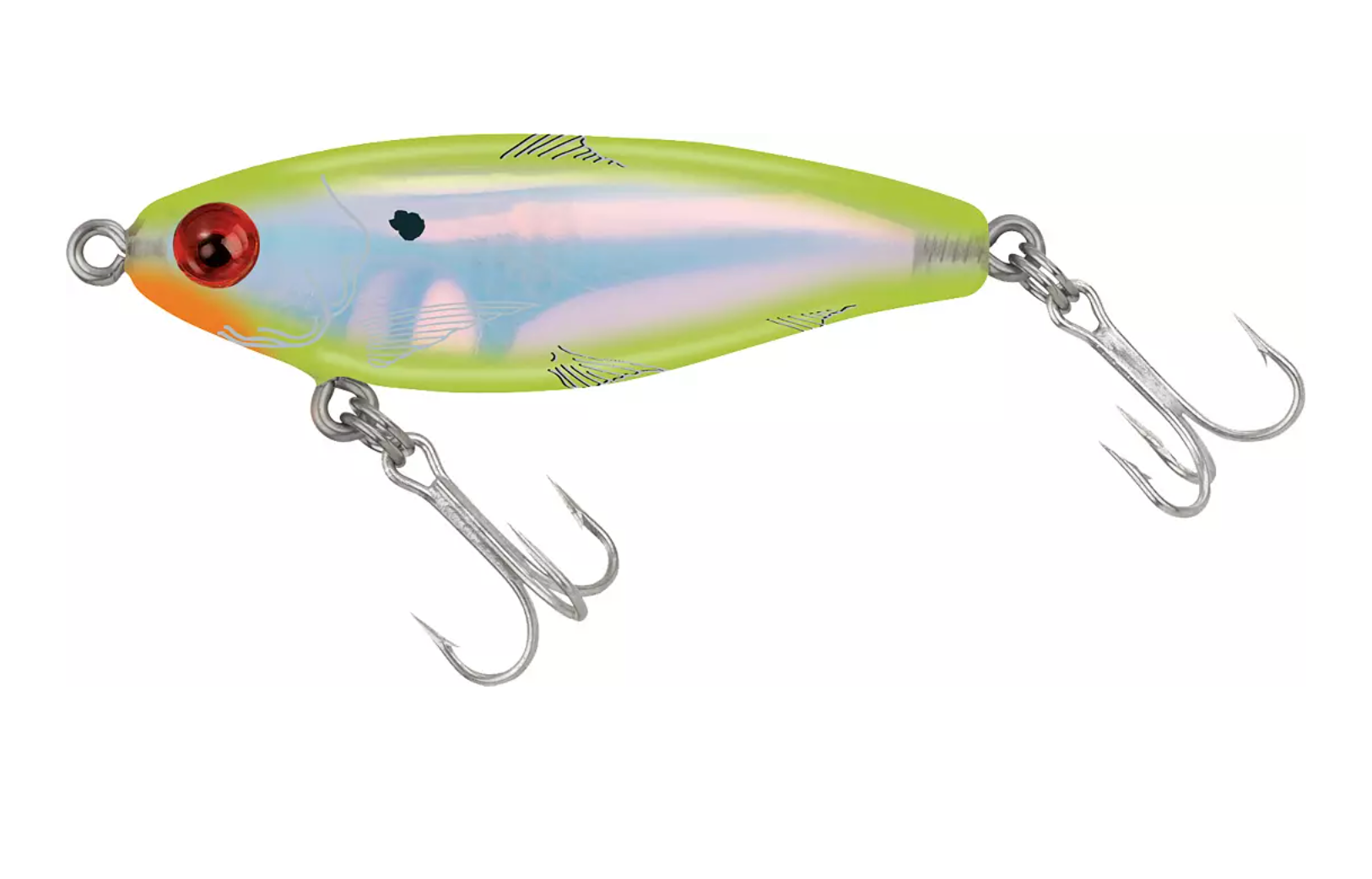 Mirrolure SW Suspend Twitch 3/8oz 2.63" - Chartreuse Back-belly/silver