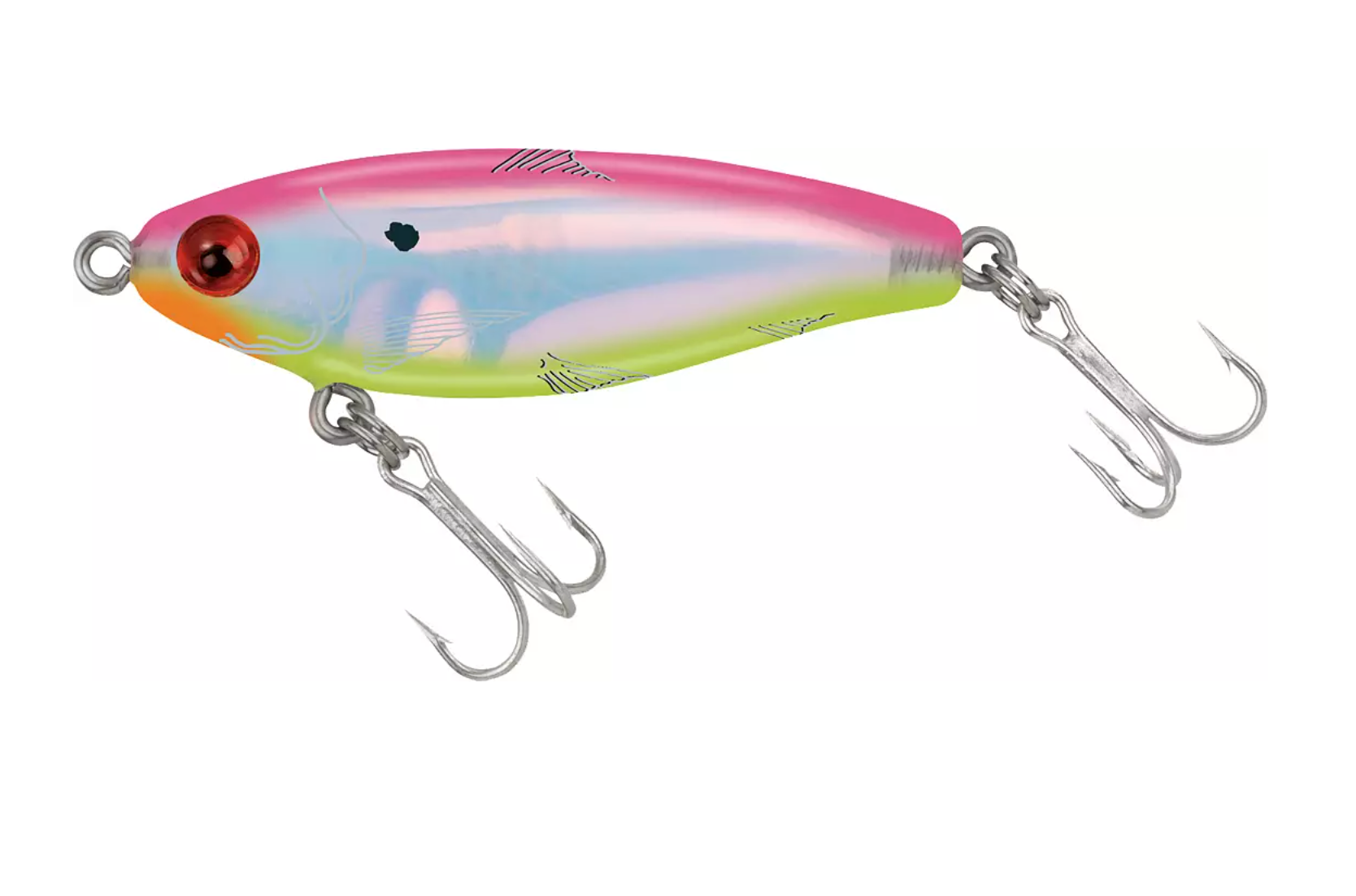 Mirrolure SW Suspend Twitch 3/8oz 2.63" - Flash Pink Back/chartreuse/silver