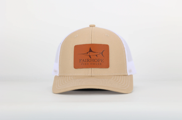 Fairhope Fish House Hat - Leather Patch