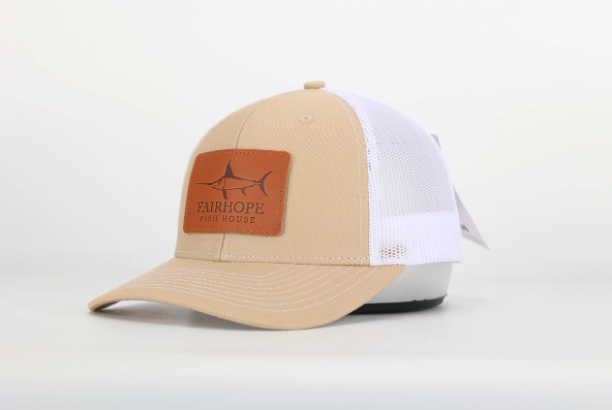 Fairhope Fish House Hat - Leather Patch