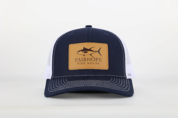 Fairhope Fish House Hat - Leather Patch