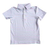 Performance Polo - Blue and Red