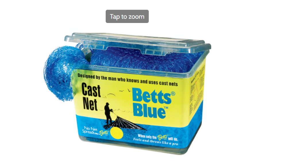 Betts Blue Cast Net 8' - Blue Mesh