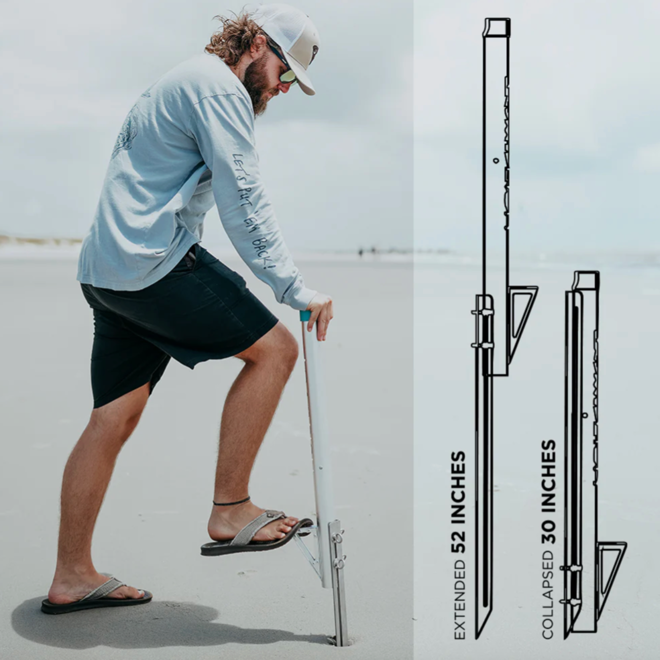 Stowaway Collapsible Aluminum Surf Spike