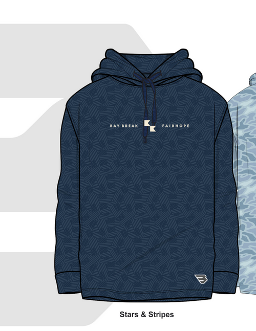 Bay Break Performance Hoodie - Stars and Stripes