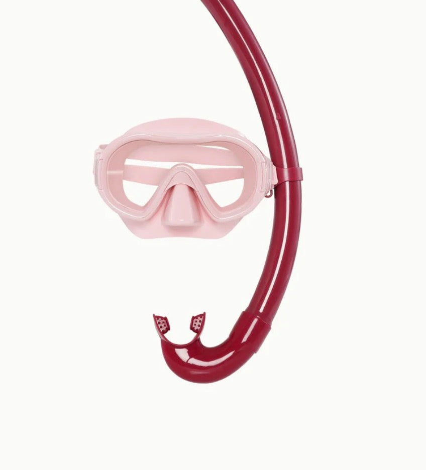 Betty Snorkeling Set- French Rose and Ruby Red