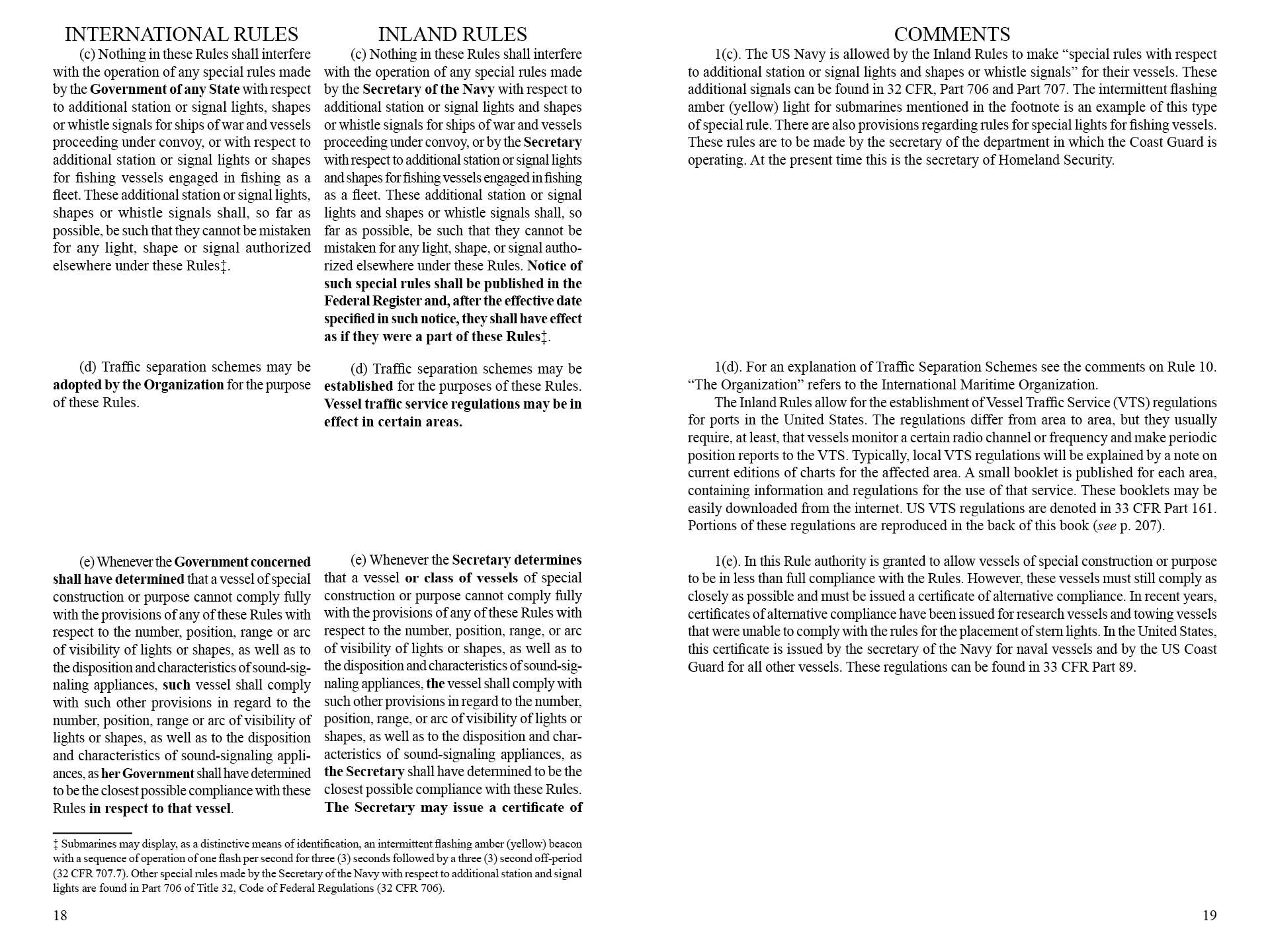 Nautical Rules of the Road, 5th Edition